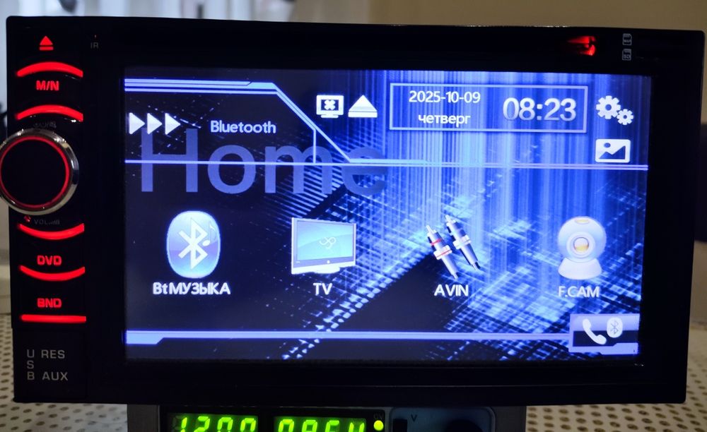 Автомагнітола Audio Car Bluetooth,AUX,USB,DVD,SD