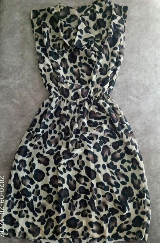 Шифонове плаття з леопардовим принтом