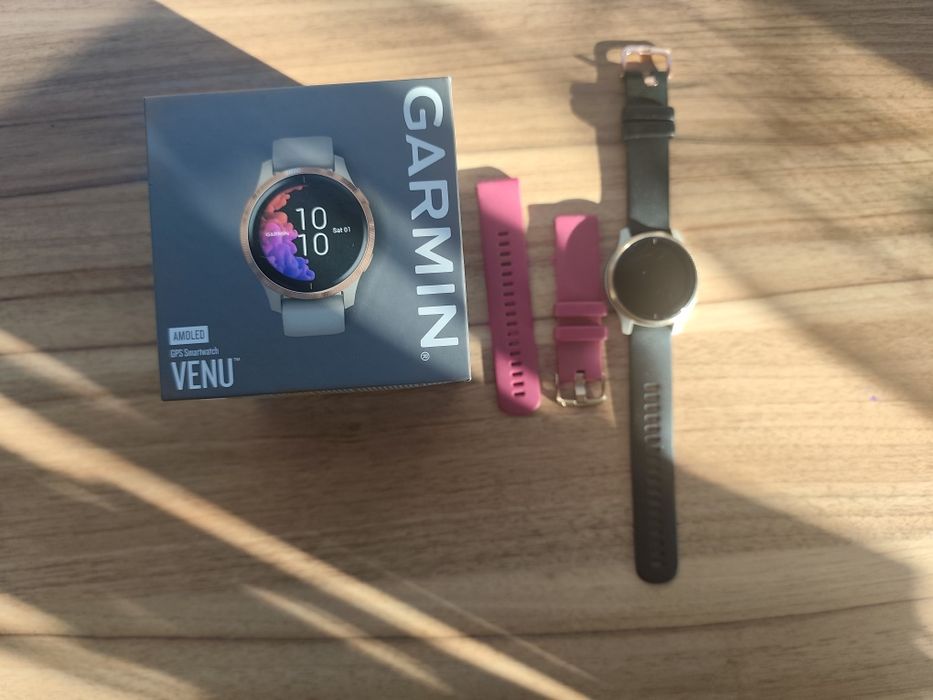 Smartwatch Garmin Venu 2S SPRAWNY + duży zestaw pasków