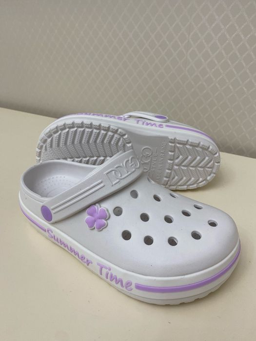 Жіночі шльопанці крокси Dago:білі,беж,зелені,рожеві,бузкові,вершкові.