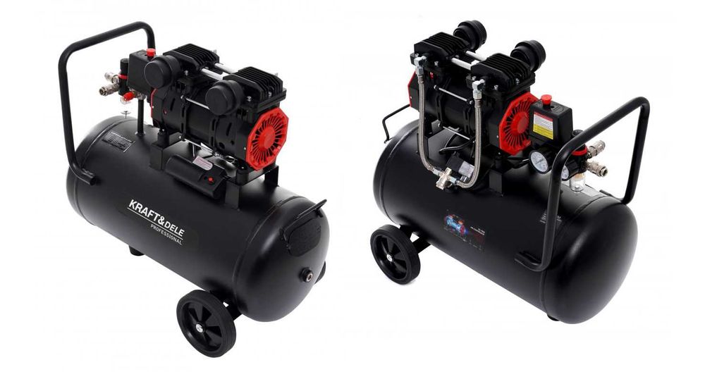 KRAFT&DELE Kompresor Bezolejowy Sprężarka 50l 230V 1,5kW KD1386