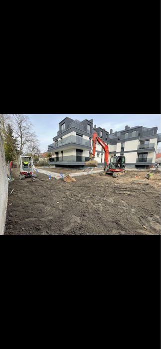 Wynajem koparki, minikoparki, usługi prace ziemne