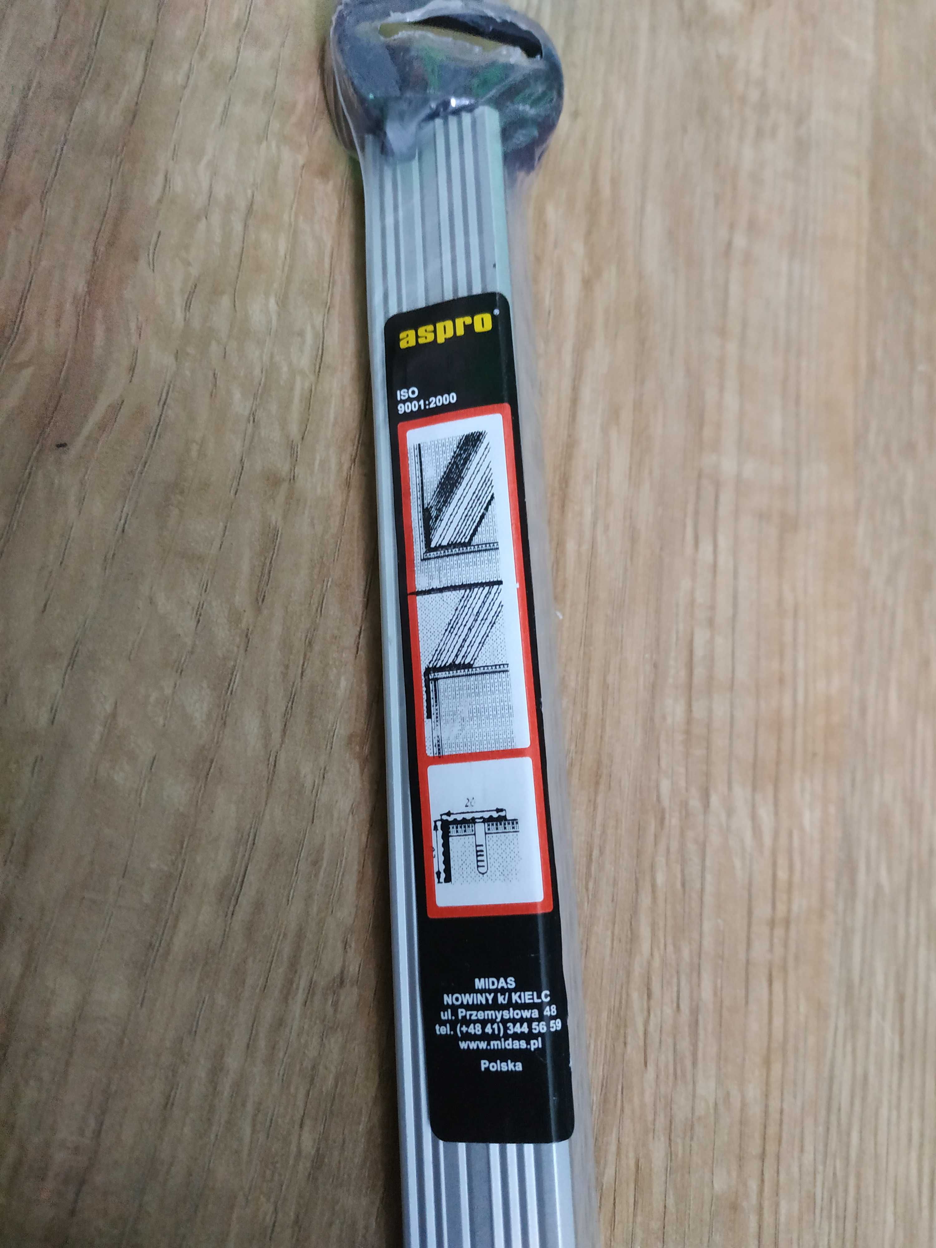 Kątownik / listwa schodowa aluminiowa srebrna 20 mm