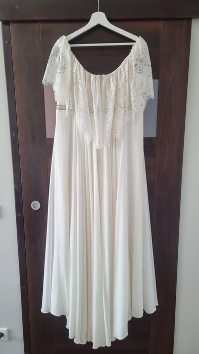 Suknia ślubna plus size Boho Rustykalna