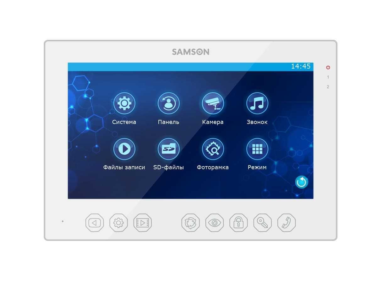 SAMSON SM-7FHD-A монітор домофону  7" FULL HD (БІЛИЙ)