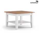 Ława sosnowa mała biała dąb Belluno Elegante KATMANDU, stolik kawowy