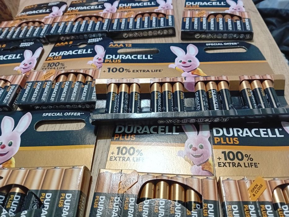 Baterie duracell ,aaa.  32 sztuk- 34 zlotych
