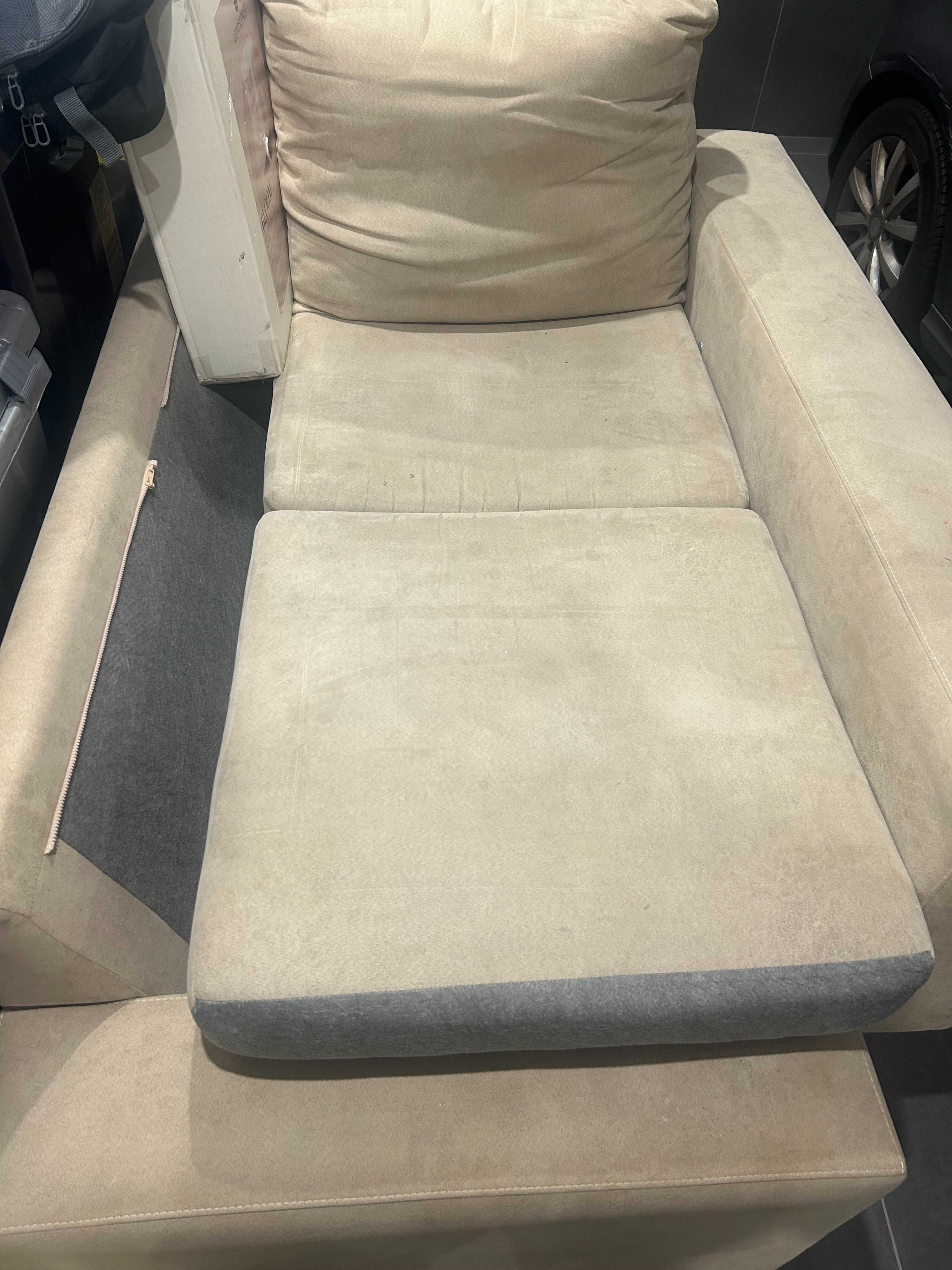 Sofa Chaise Long Camel - Usado, em bom estado