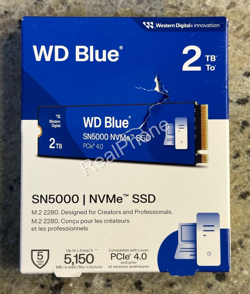 SSD накопичувач WD Blue SN5000 2TB M.2 NVMe