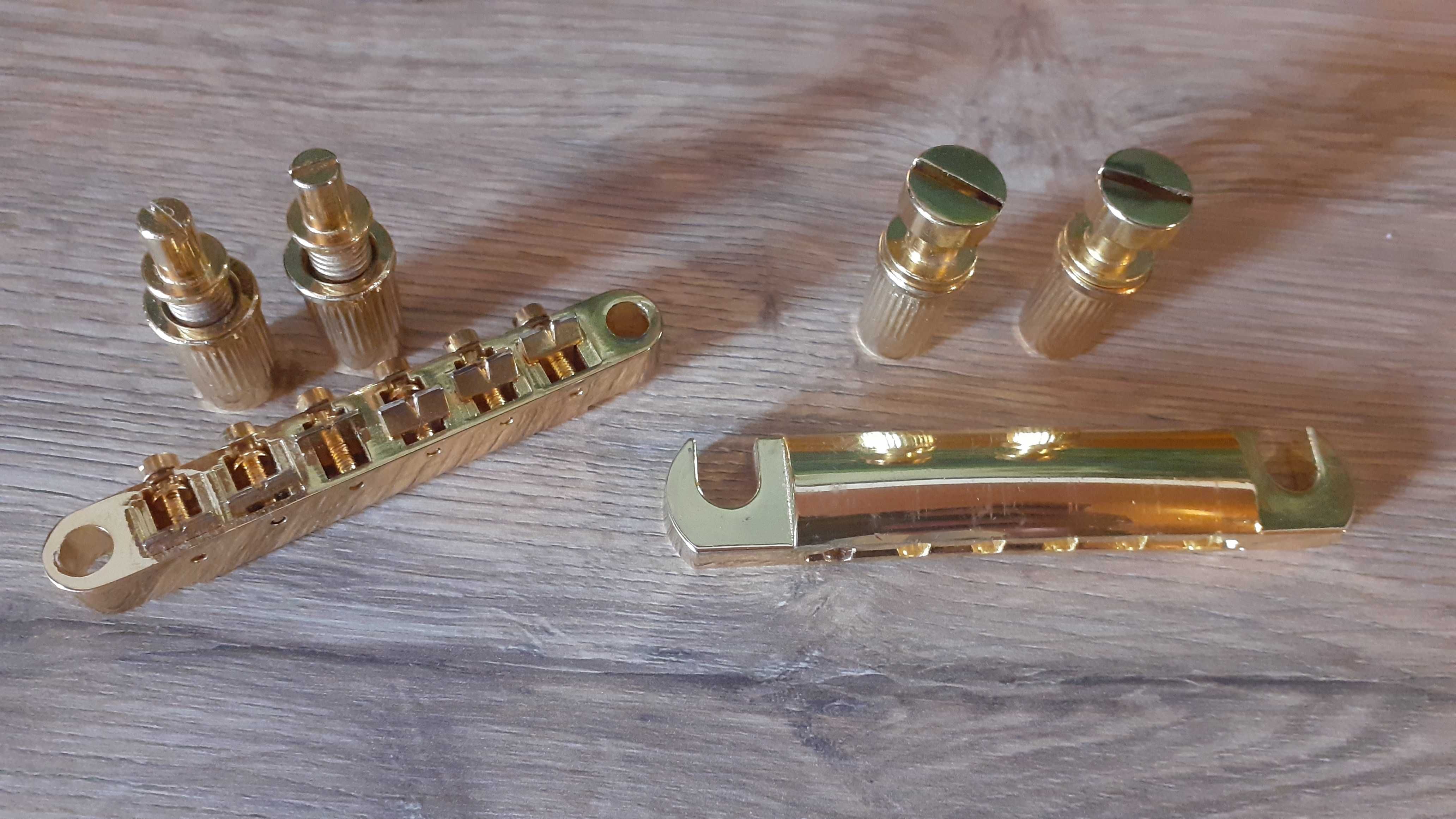 Ponte e TailPiece (Cor dourada)