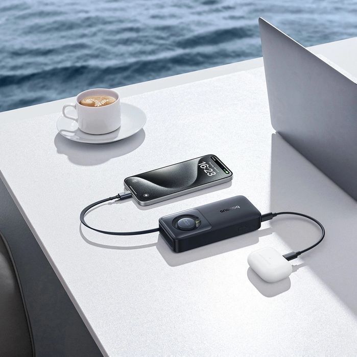 Powerbank Baseus Free2Pull 10000mAh 30W z portem USB-C i rozwijanym