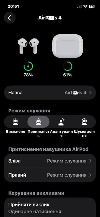‼️Нові аірподс 4 преміум якість 1:1 з шумоподавленням 2025