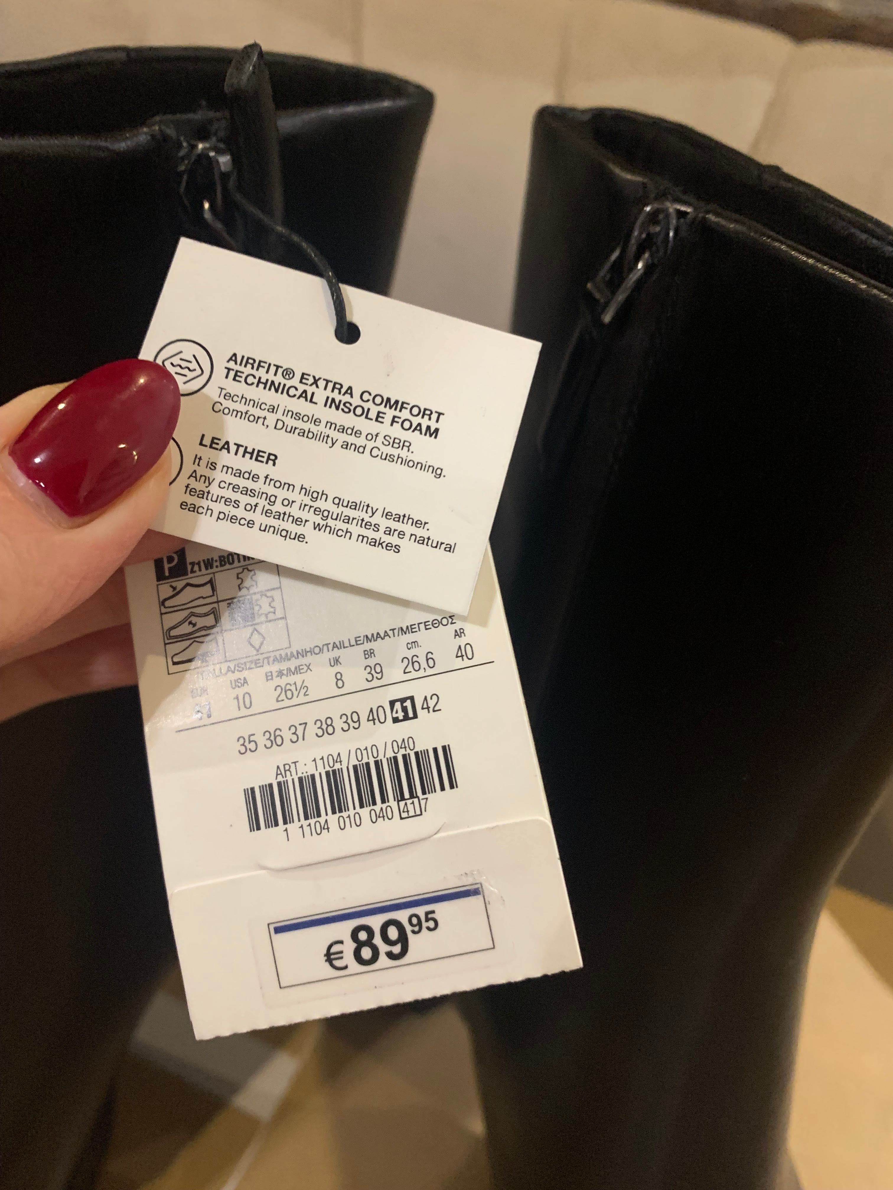 Buty na obcasie Zara botki kozaki rozmiar 41 nowe