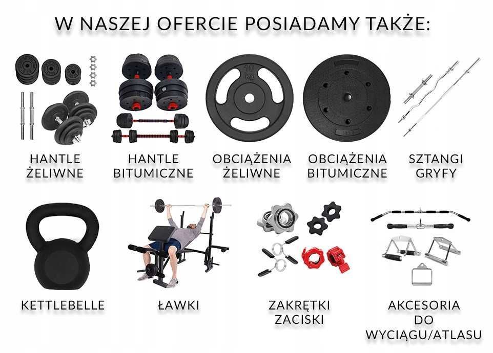 Hantle regulowane 2x15 kg bitumiczne zestaw 30kg WR