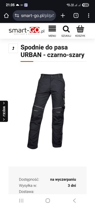 Spodnie robocze nowe