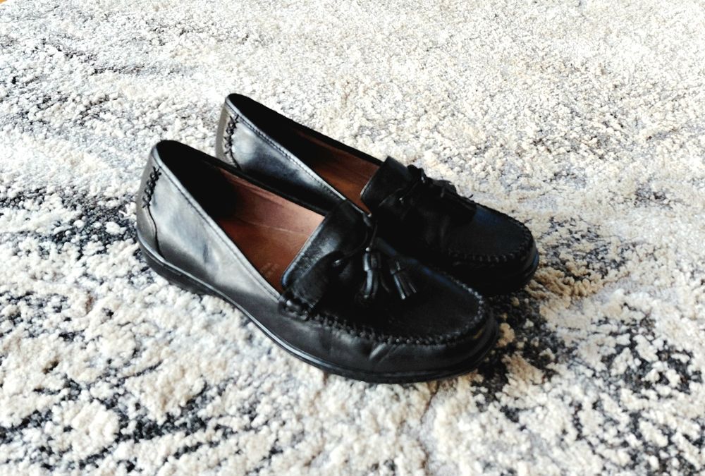 Clarks extra lekkie Mokasynki Loafersy skóra naturalba r. 38 _ 24,5 cm