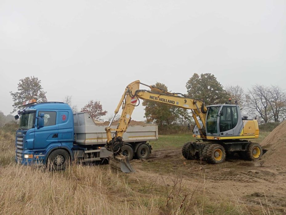 Usługi koparką, koparko ładowarką transport, montaż oczyszczalni!