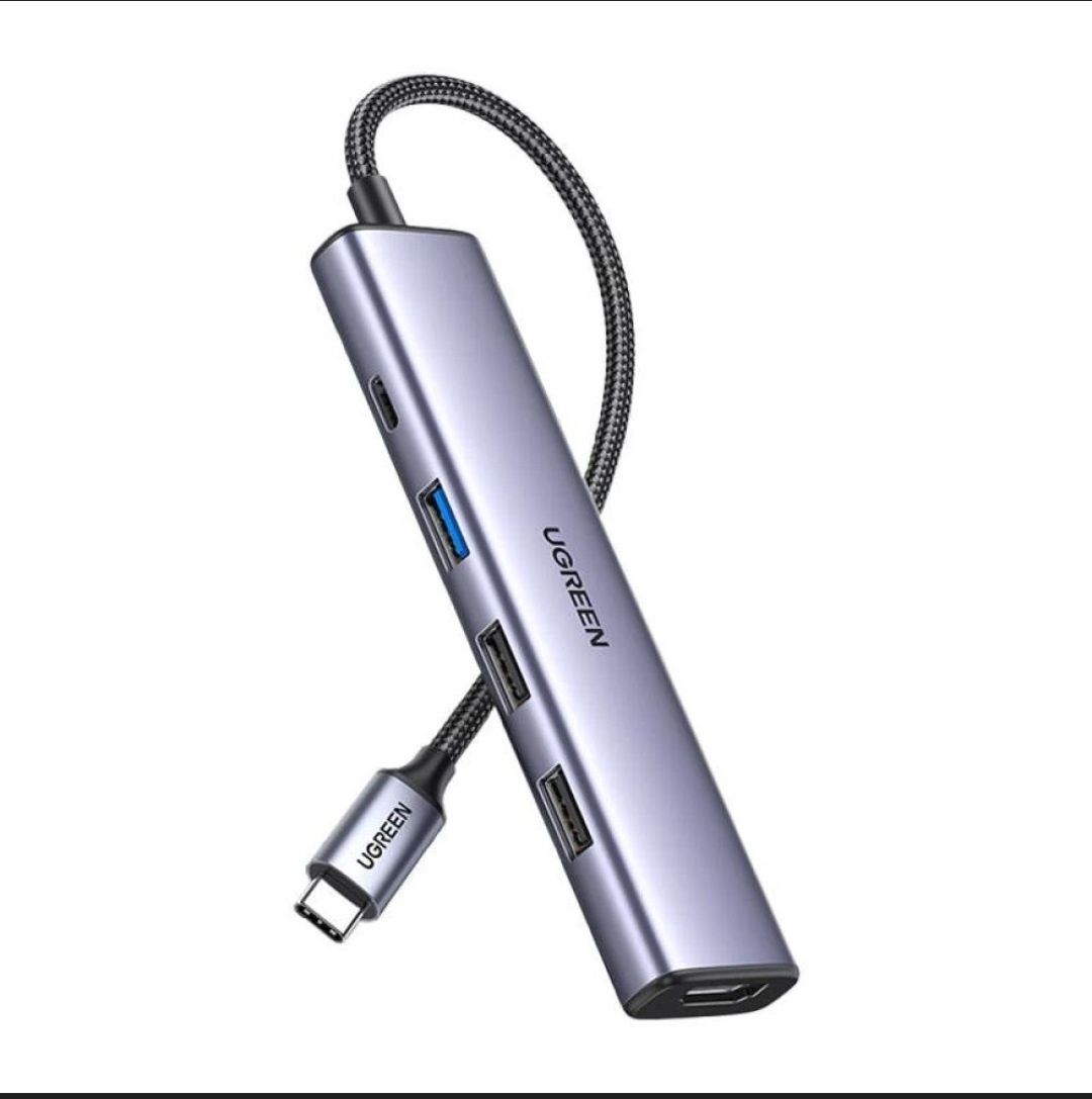 Концентратор 5 in 1 UGREEN CM478 HUB для MacBook Pro Air USB 3.0,