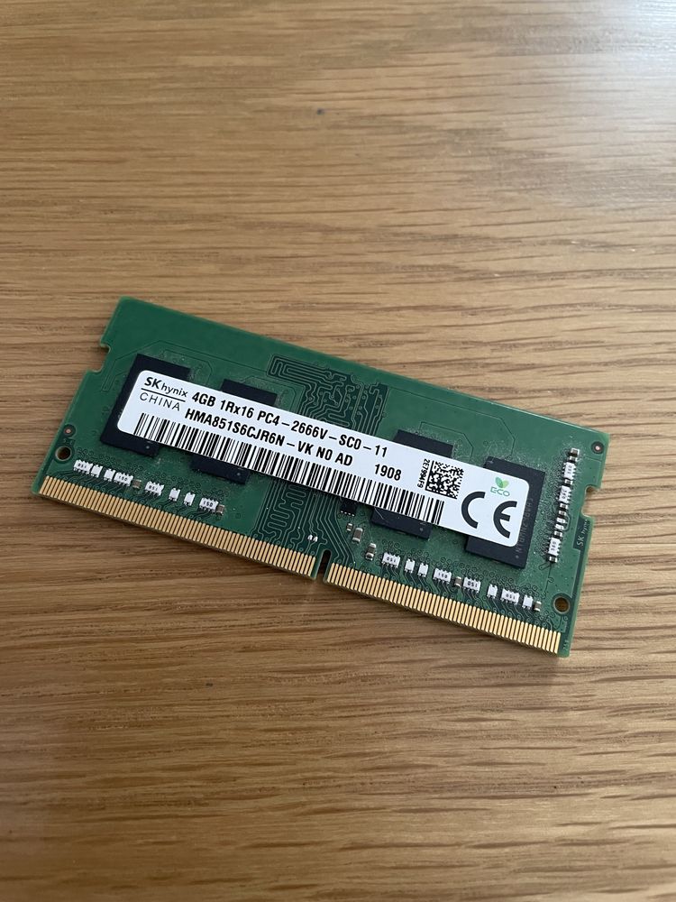 Пам’ять RAM hynix 4GB 1Rx16 PC4 - 2666V