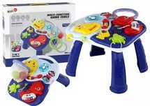 Stolik edu 2w1 zwierzęta morskie pianinko zegar. Leantoys