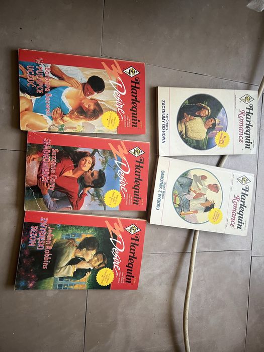 Ksiazka Romans Harlequin 5 sztuk (2x romance 3x desire)