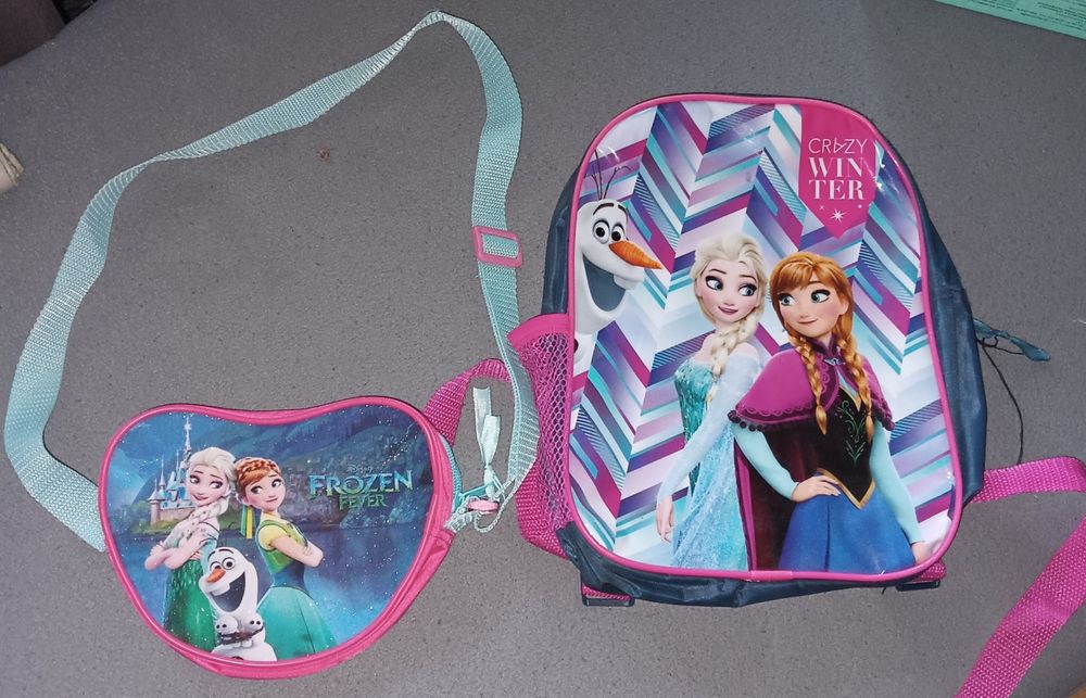 Zestaw plecak torebka kraina lodu