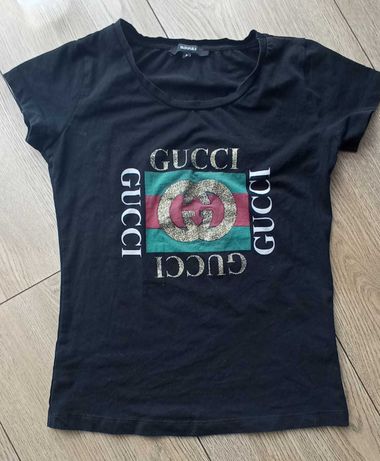Koszulka z napisem Gucci