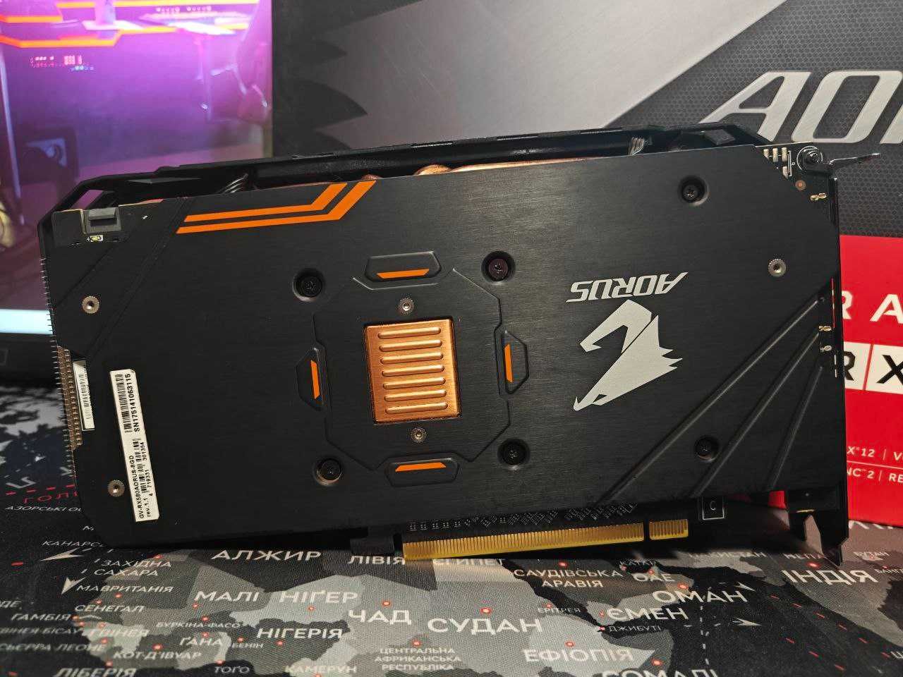 Видеокарта Aorus RX 580 8g Gigabyte