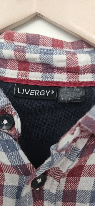 Livergy koszula w kratę r. XL 43/44 z długim rękawem