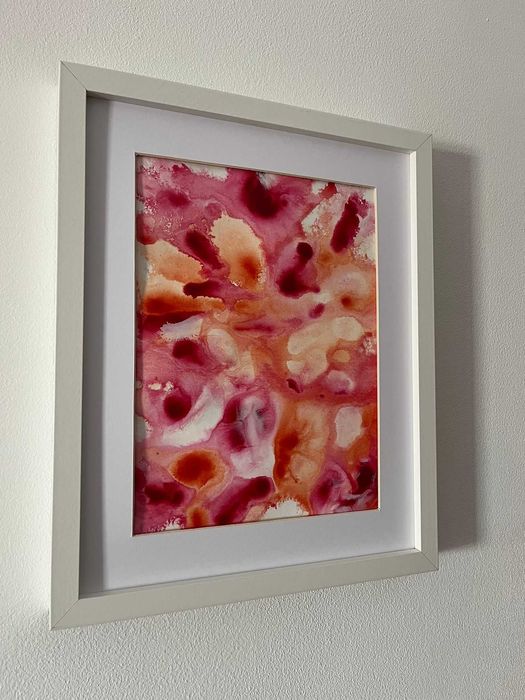 Pintura abstrata em acrílico