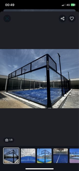 Dois campos de padel panoramicos