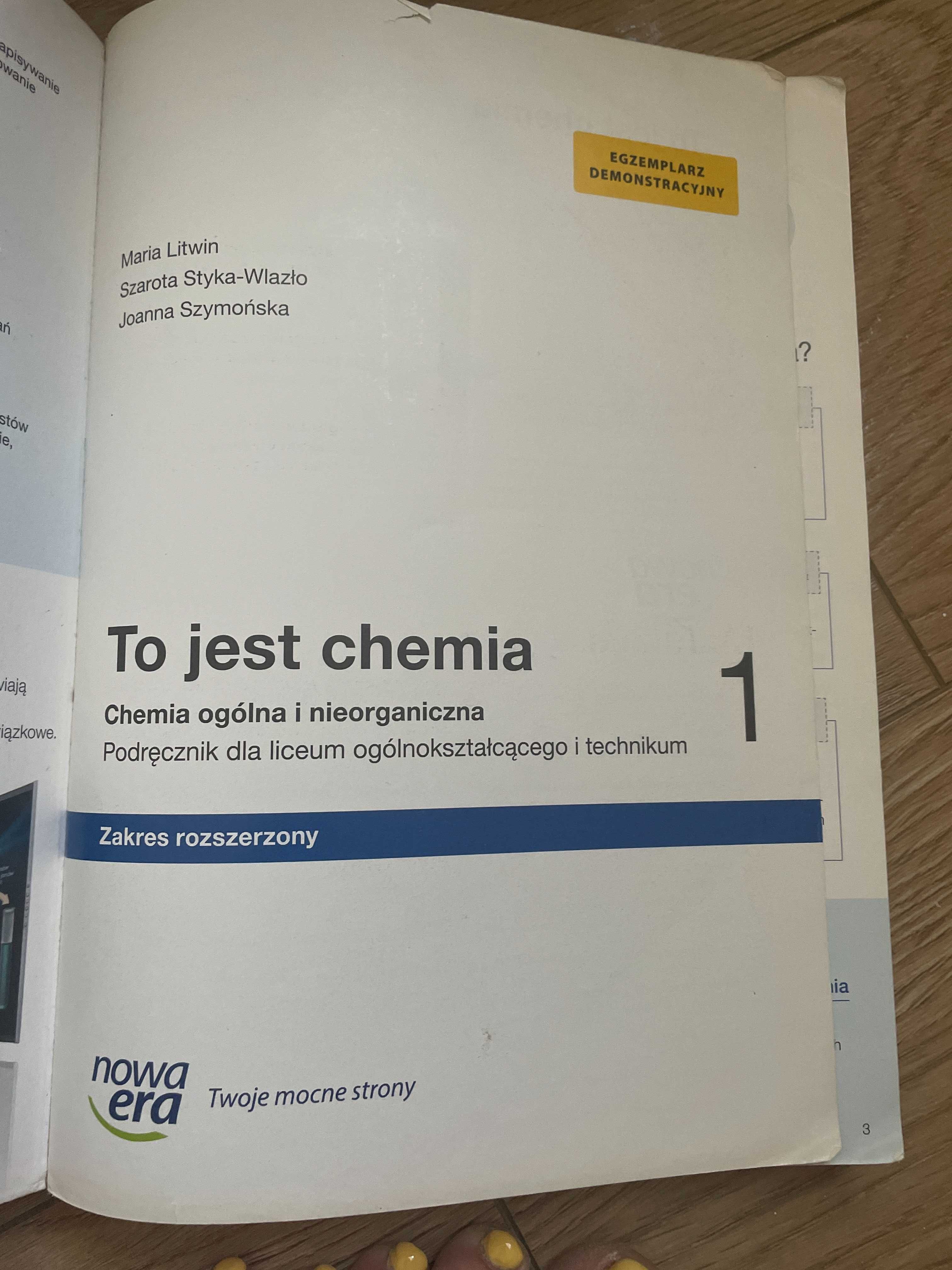 To jest chemia 1 zakres rozszerzony Nowa Era