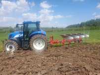 Pług obrotowy 4 skibowy MF Overum 4x45 lekki, długie odkładnice.