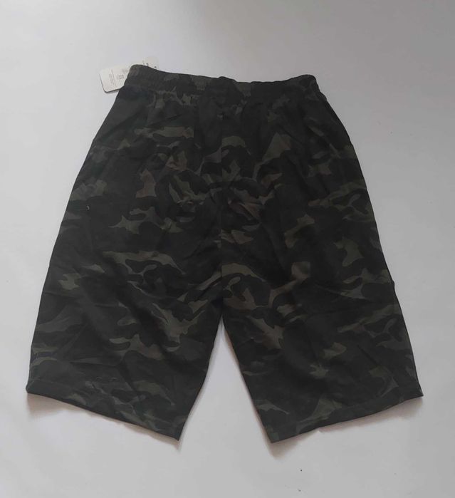 Spodenki męskie dresowe moro bawełna Dunauone Y-6343 kieszenie r. 3XL