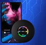 Głośnik Łazienkowy LED z przyssawką - IPX4 - USB-C - Nowy