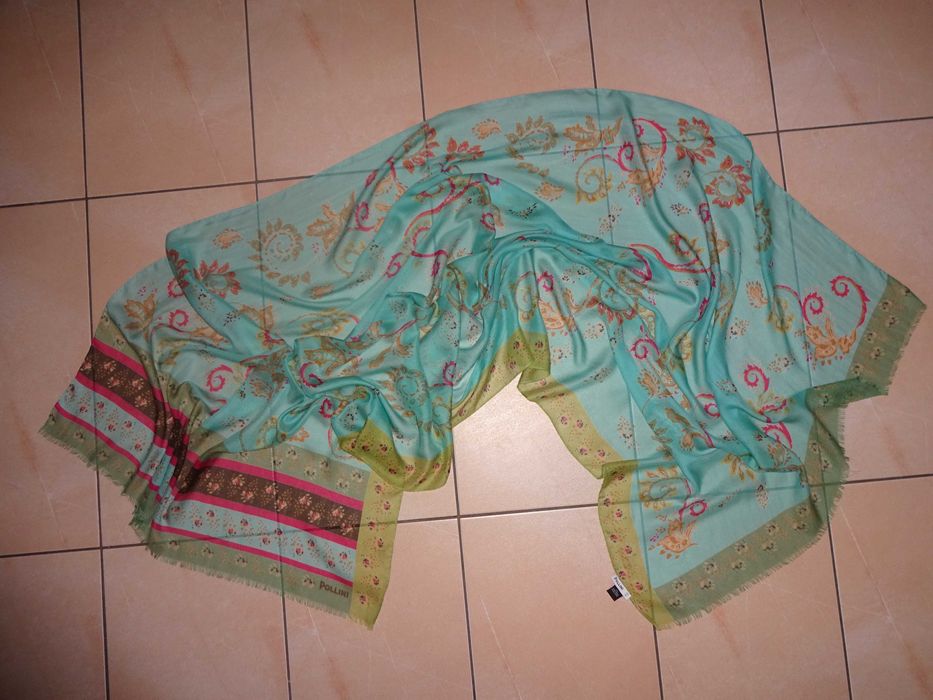 POLLINI Larioseta 100% MODAL bardzo duża chusta apaszka szal 200 cm