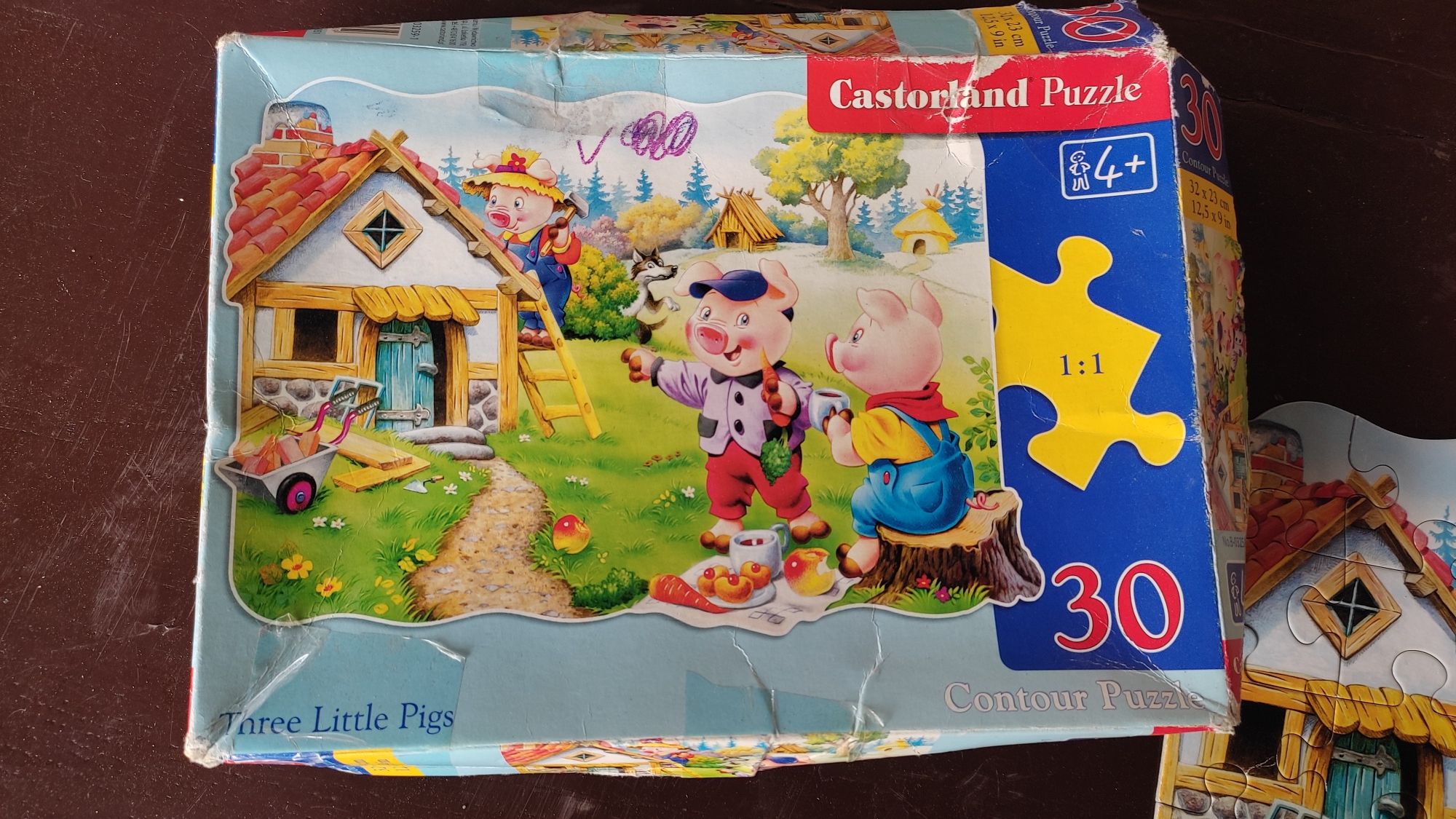Puzzle 3 swinki 30 elementów