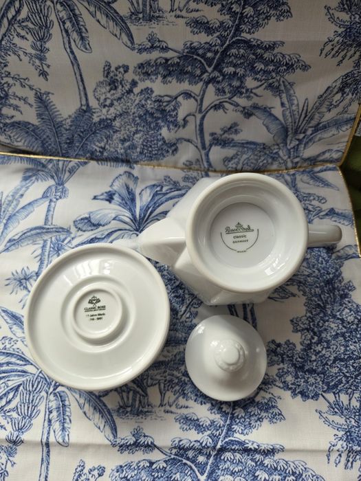 Rosenthal Maria Biała Nowy Dzbanek do Herbaty z Podgrzewaczem