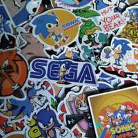 50 Autocolantes Stickers Sonic Sega