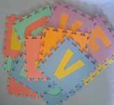 DUŻE Puzzle Piankowe Litery 29x29cm 14 szt + 5 szt (prezent)