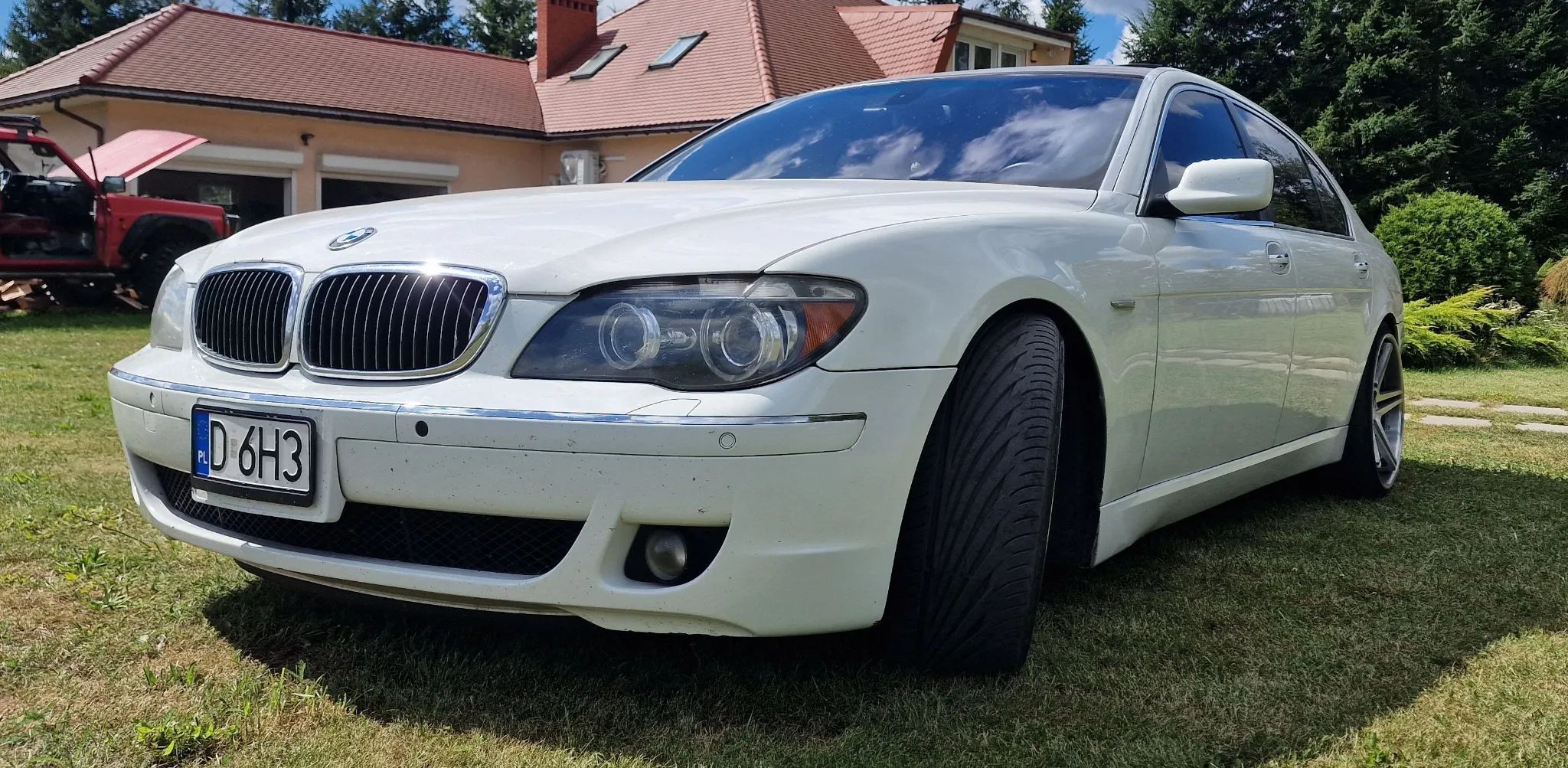 BMW Seria 7 BMW 750 Li (e66) 2006 alpinweiss 22" rant, dociągi, rolety