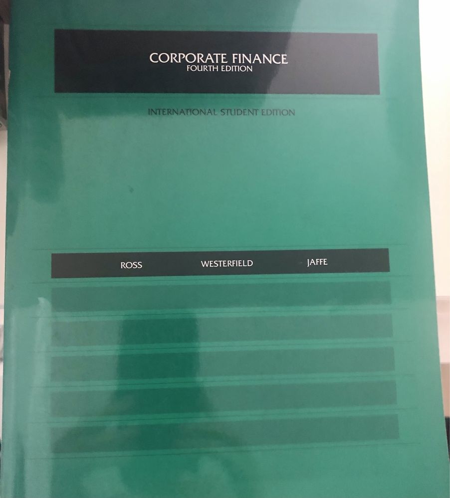 Corporate Finance 4th ed.