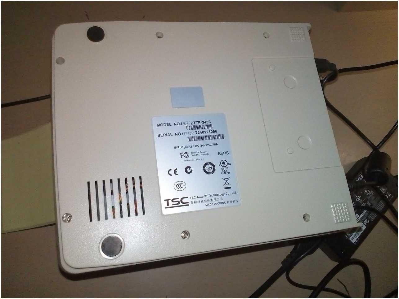 Термо-, термотрансферный принтер этикеток TSC TTP-343C - 300 dpi