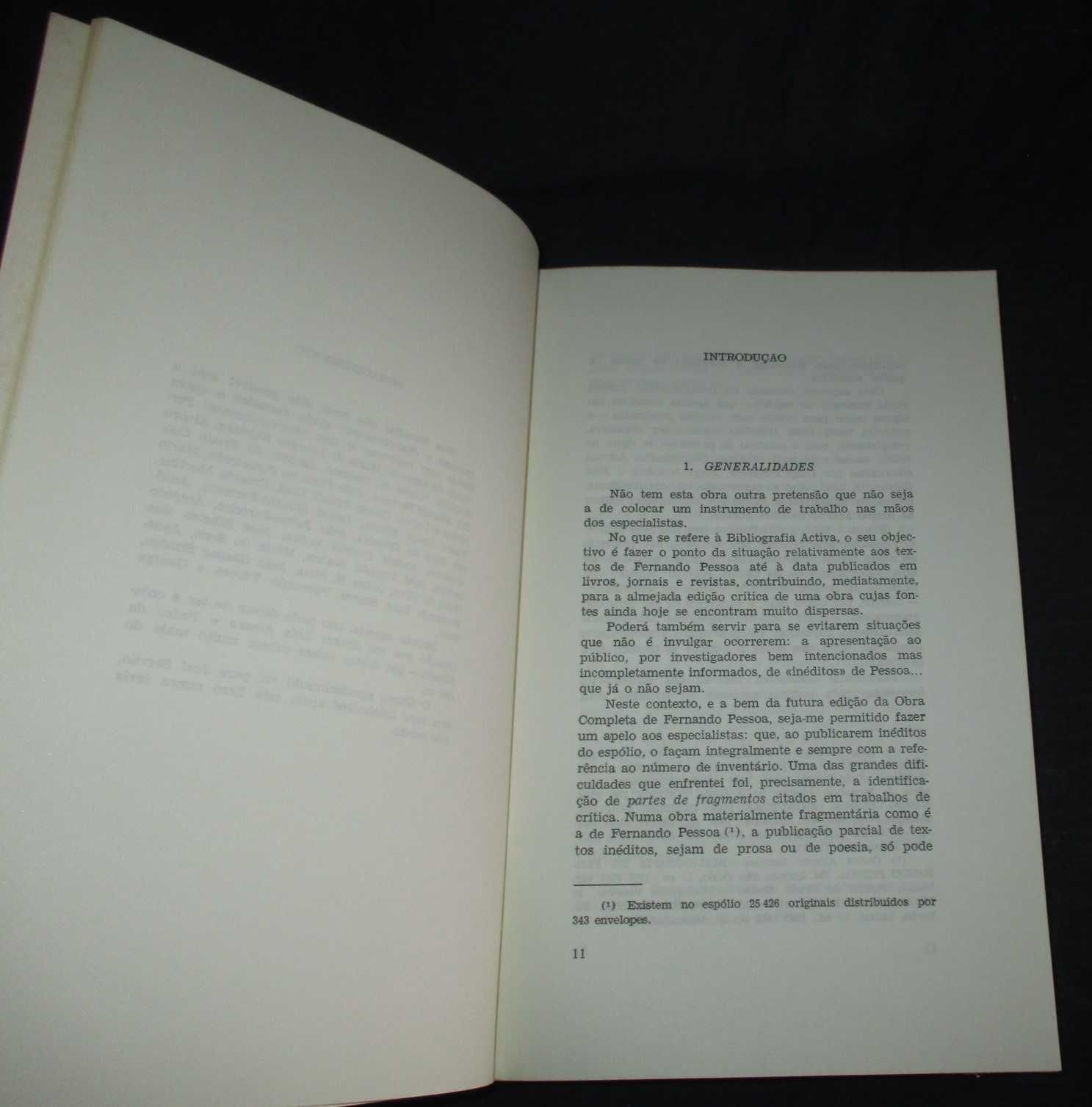 Livro Fernando Pessoa Esboço de uma Bibliografia José Blanco