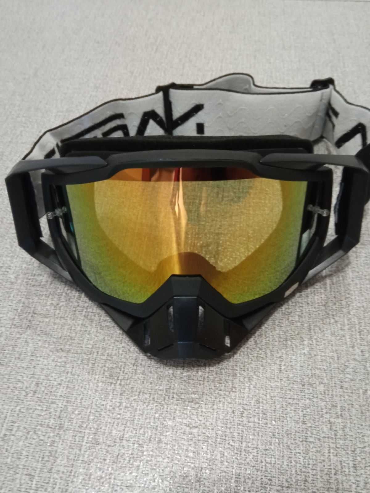 Gogle i okulary Rower mtb cross enduro czarne