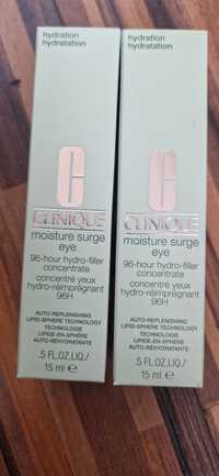 Zestaw clinique 2 sztuki clinique moisture surge eye Żel pod oczy 15ml