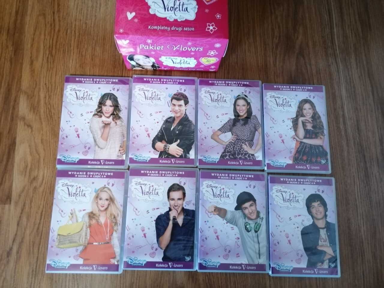 Violetta DVD -Sezon 2 + książki + puzzle + torebka