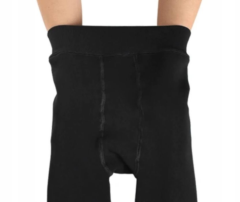 legginsy damskie ocieplane getry rajstopy czarne wysoki stan zima