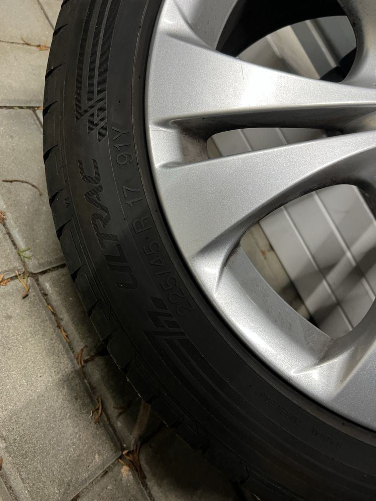 Koła Felgi Opony Lato Mercedes 17 225/45/17 22 r czujniki powietrza