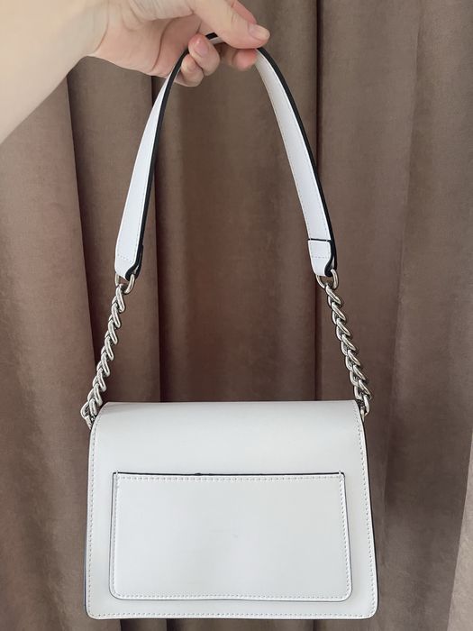 Сумка шкіряна жіноча біла